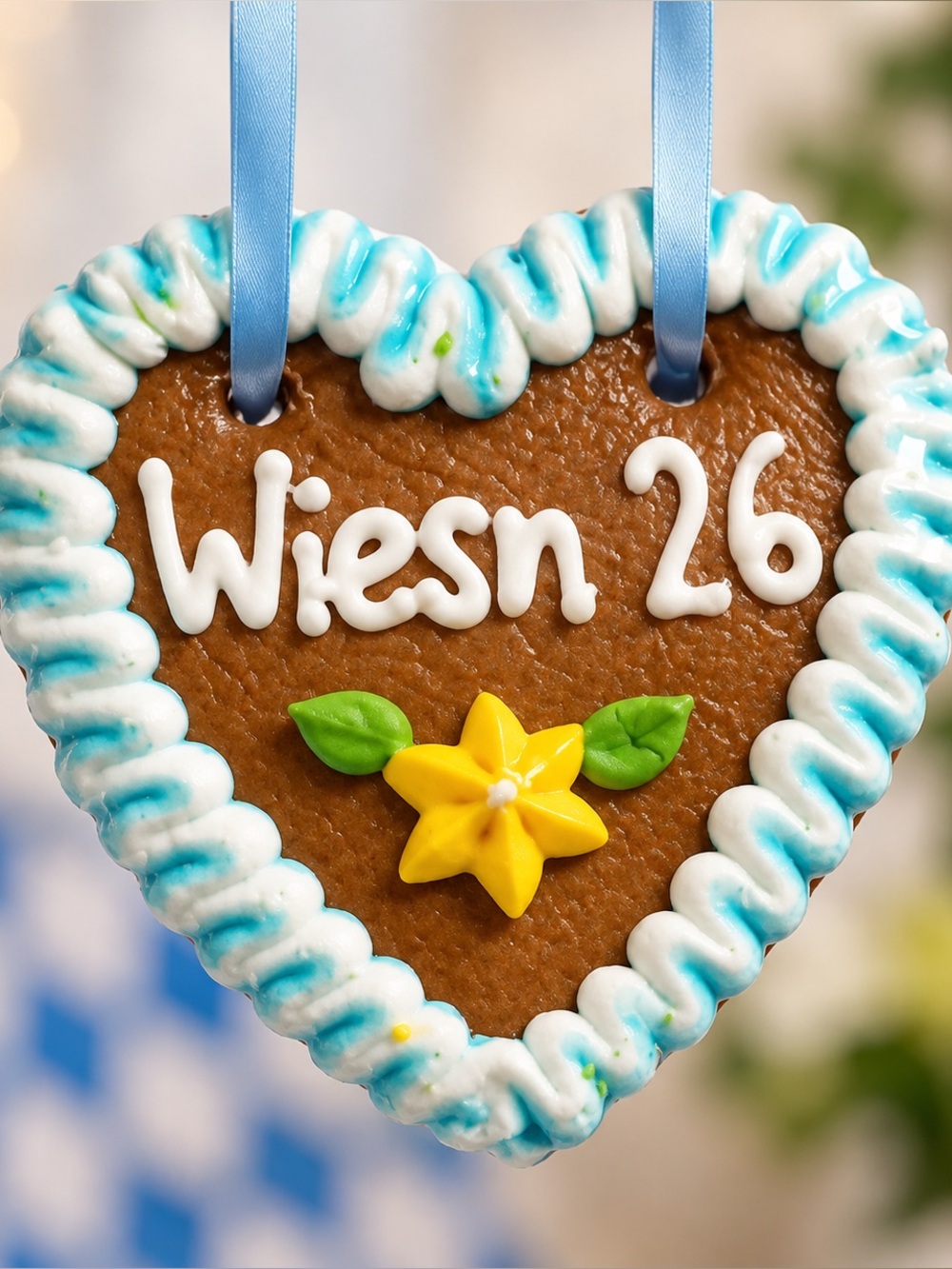 Authentic German Oktoberfest Lebkuchen Hearts “Wiesn 26” – New & Sealed